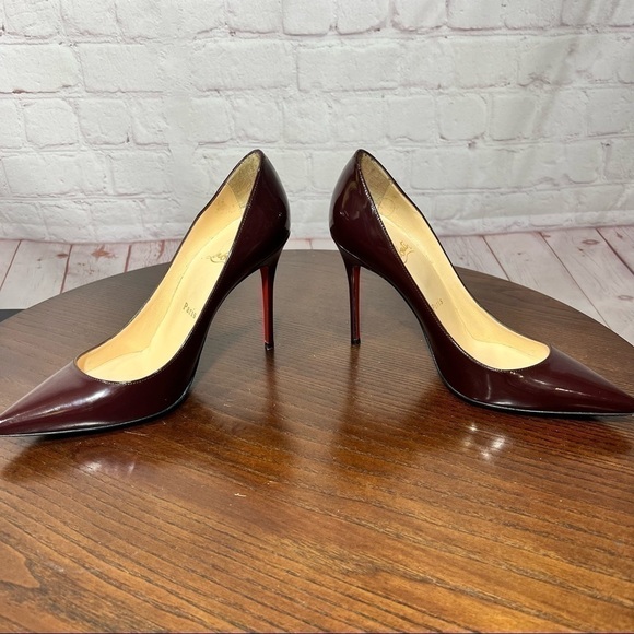 36.5 (6.5) CHRISTIAN LOUBOUTINS Pigalle Deep red wine - Picture 5 of 13